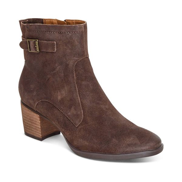 Aetrex Women's Rubi Boots Brown Shoes UK 8480-519